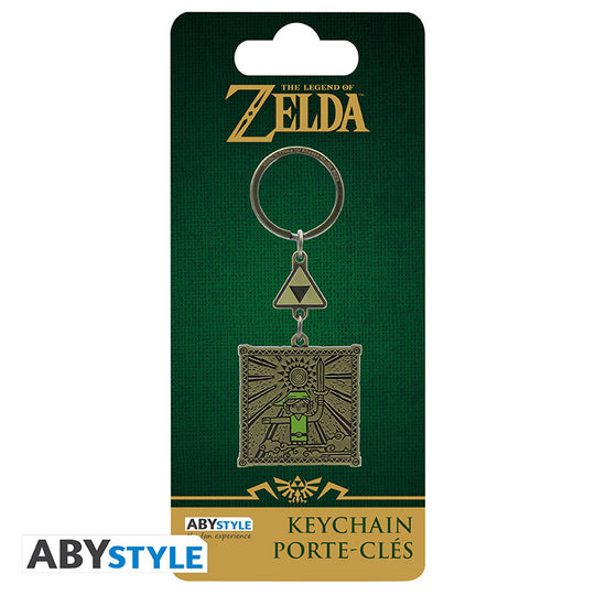 THE LEGEND OF ZELDA - Keychain - Link & Triforce