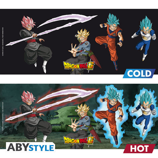 DRAGON BALL SUPER - Saiyans & Black - Mug Heat Change 460ml