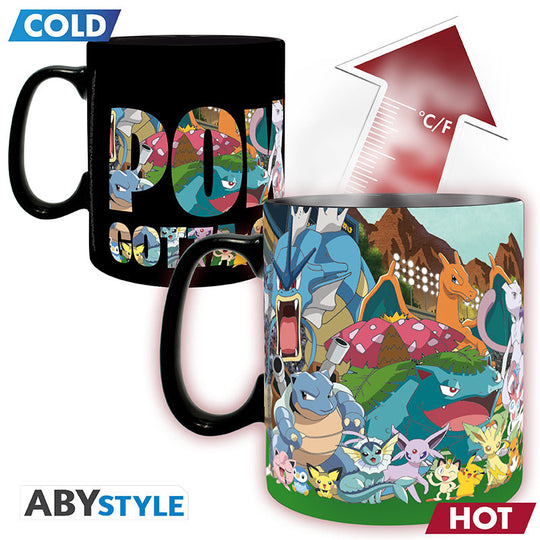 POKEMON - Catch them all - Mug Heat Change 460ml
