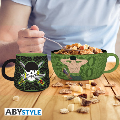 ONE PIECE - Zoro - Set Petit Déjeuner Mug + Bol