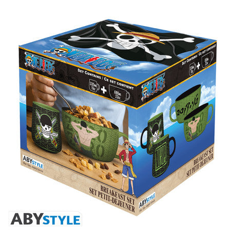 ONE PIECE - Zoro - Set Petit Déjeuner Mug + Bol