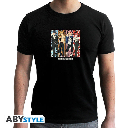 CHAINSAW MAN - T-Shirt Group Unisex black (XL)