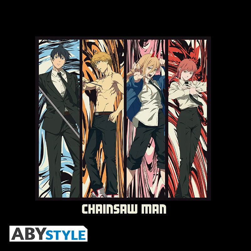 CHAINSAW MAN - T-Shirt Group Unisex black (XXL)