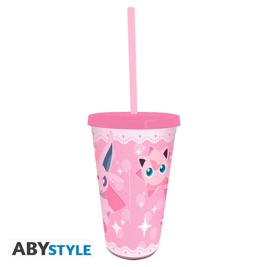 POKEMON - Espeon & Friends - Cup with Straw 470ml