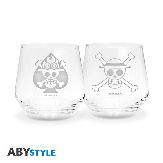 ONE PIECE - Luffy & Ace - 2 Glasses Set 300ml