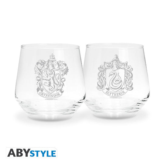 HARRY POTTER - Gryffindor & Slytherin - 2 Glasses Set 300ml