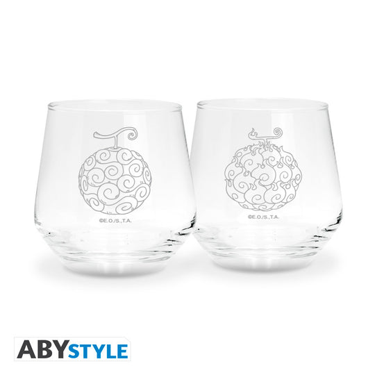 ONE PIECE - Demon fruit - 2 Glasses Set 300ml