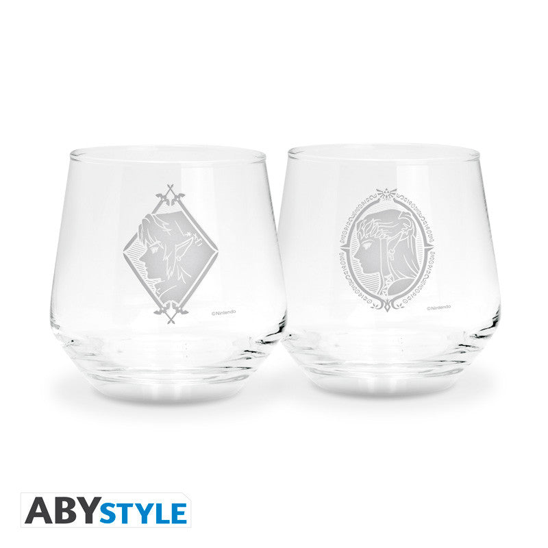 THE LEGEND OF ZELDA - Zelda & Link - 2 Glasses Set 300ml