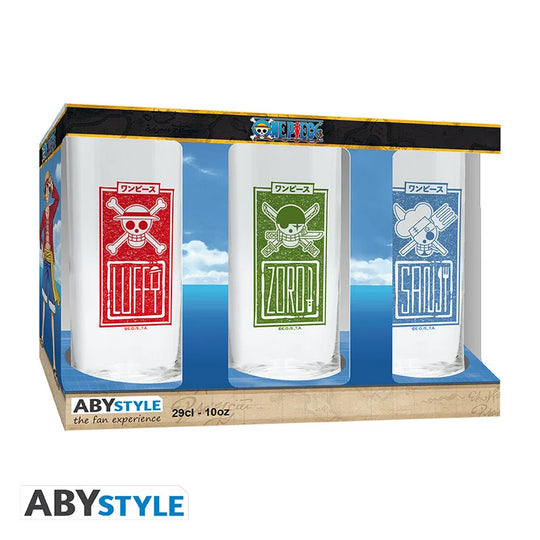 ONE PIECE - 3 Glasses Set