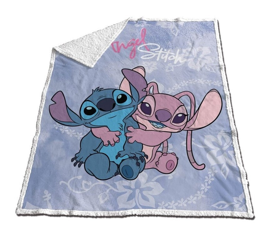 LILO & STITCH - Stitch & Angel - Sherpa Blanket 120x150cm