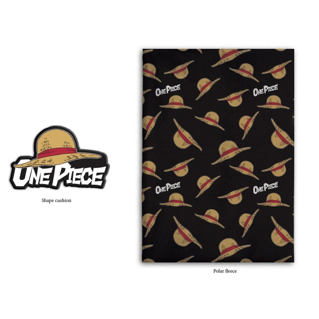 ONE PIECE - Straw Hat - Coral Blanket 100x140cm + Cushion