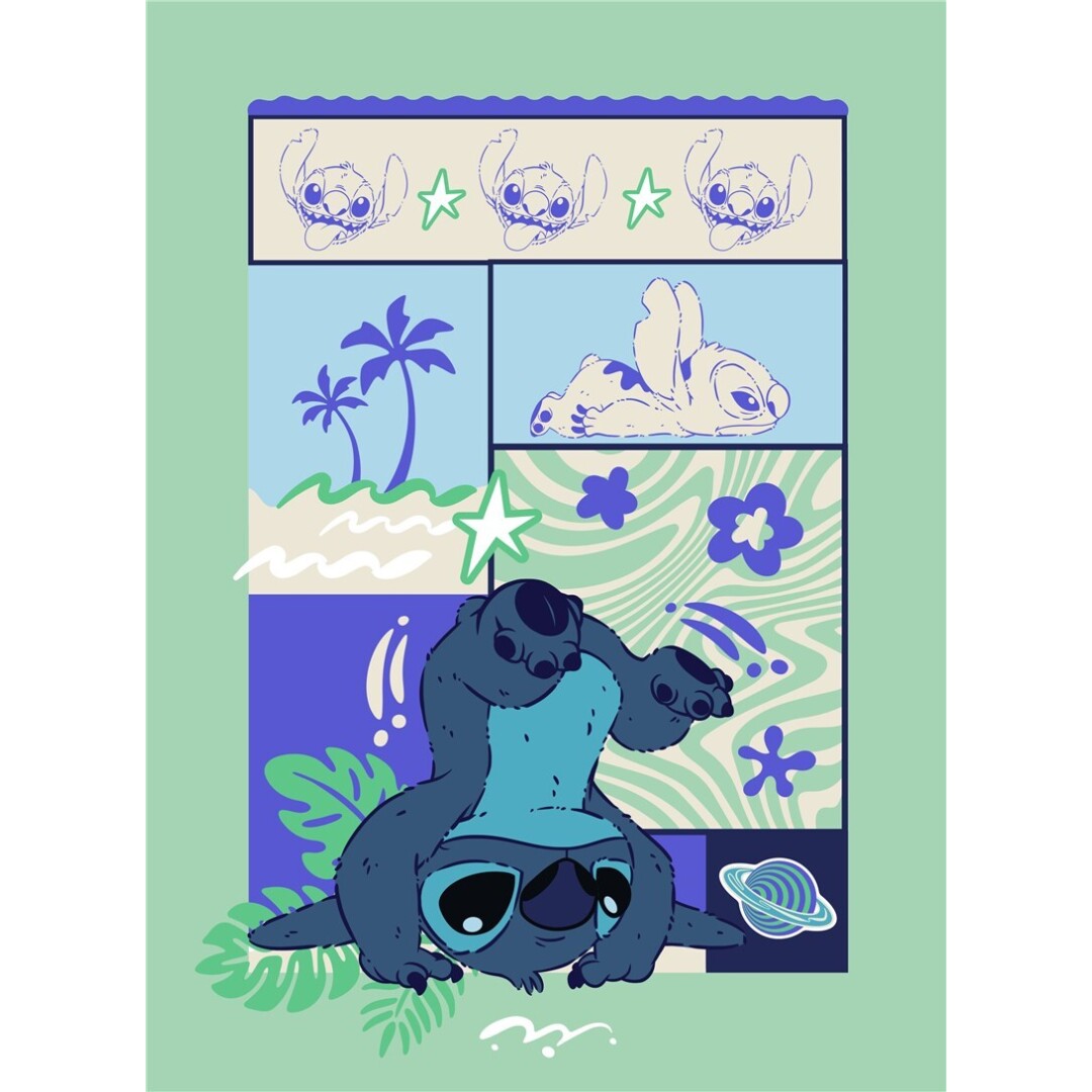 DISNEY - Flanel Blanket 110x150cm - Stitch