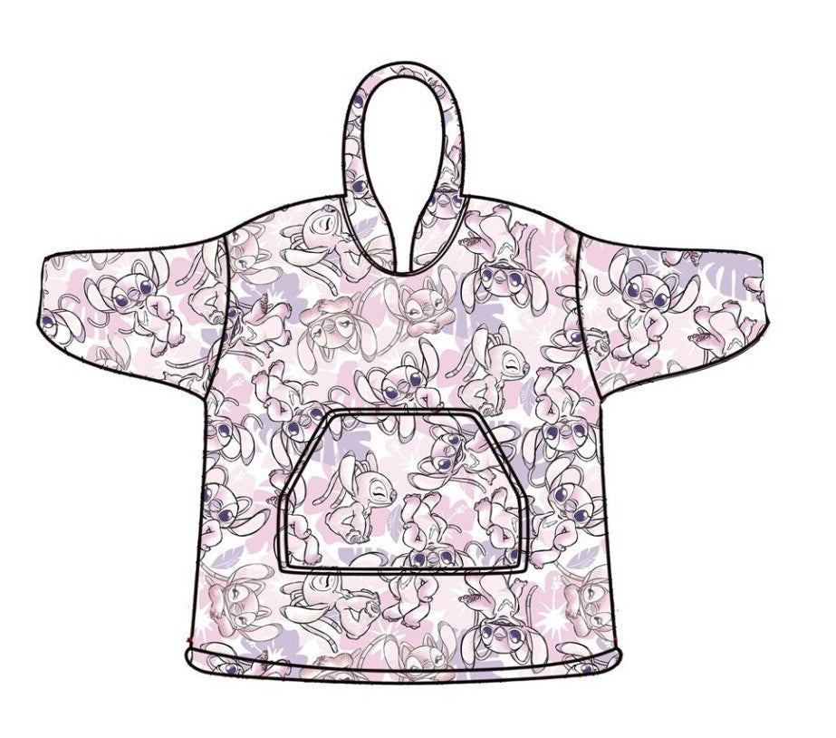 LILO & STITCH - Angel - Sweat Poncho - Children Size (7-14 Years)