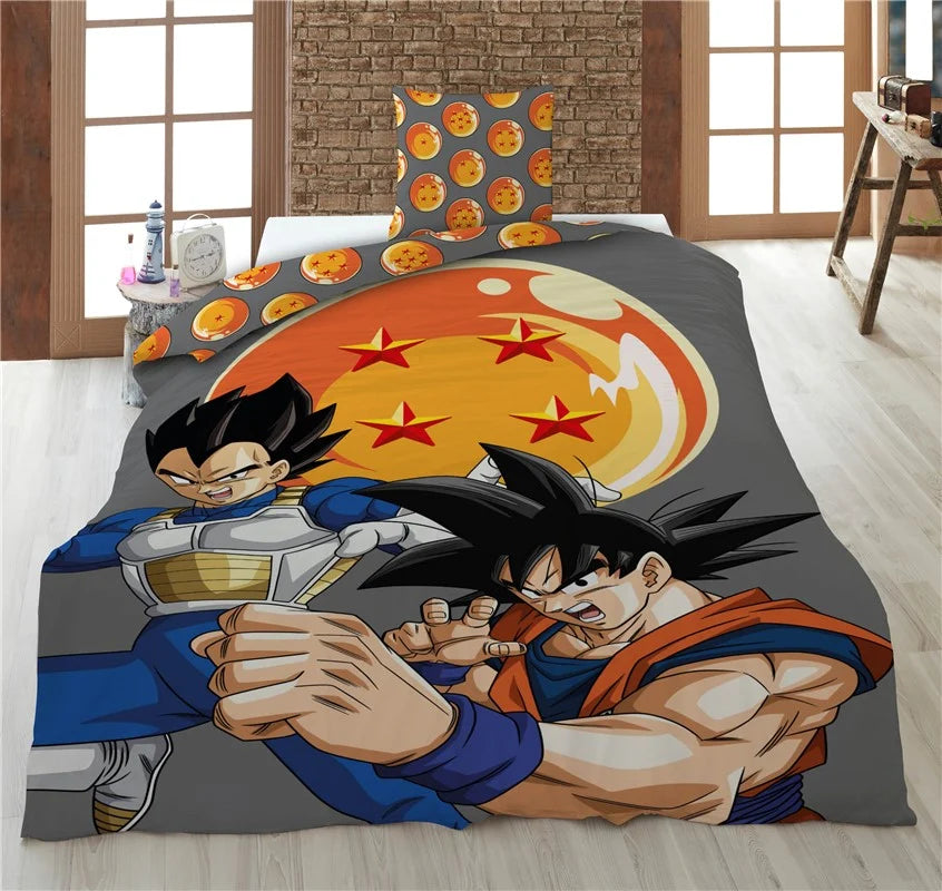 DRAGON BALL Z - Goku & Vegeta - Duvet Cover 140x200cm + 65x65cm