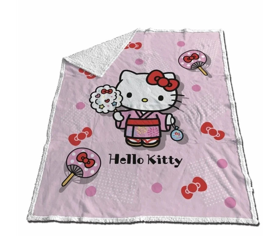 HELLO KITTY - Hello Kitty "Kimono" - Sherpa Blanket 130x170cm