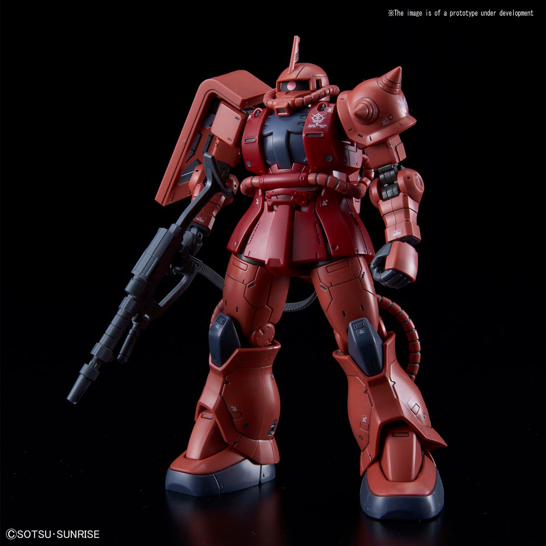 GUNDAM - Model Kit - HG 1/144 - MS-06S Zaku II Aznable's Mobile Red