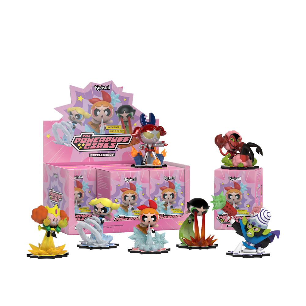 THE POWERPUFF GIRLS - Kwistal Battle Ready Series - Display 6 Fig.