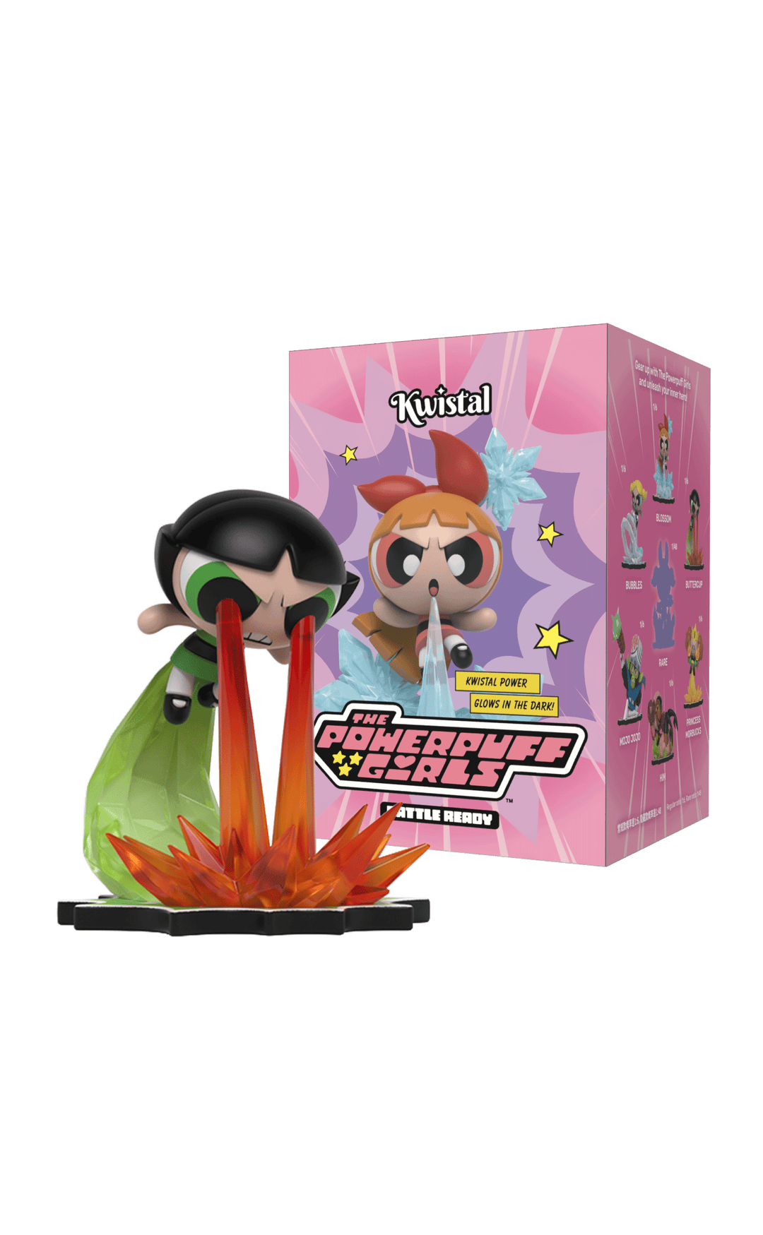 THE POWERPUFF GIRLS - Kwistal Battle Ready Series - Display 6 Fig.