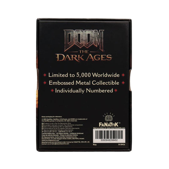 DOOM THE DARK AGES - Secret Key - Replica Limited Edition