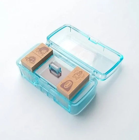 SPIRITED AWAY - Chihiro in the train - Blue stamps set