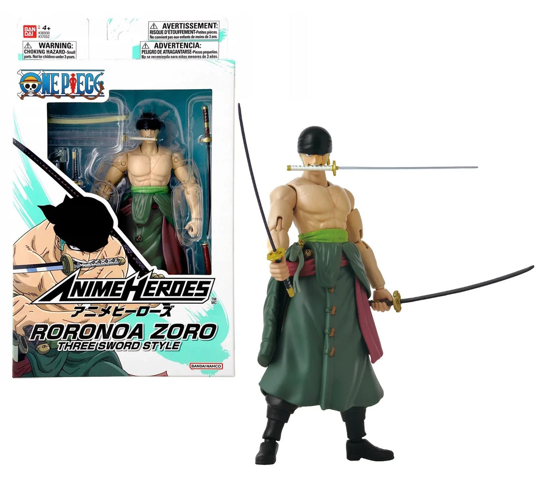 ONE PIECE - Roronoa Zoro Three Sword Style - Figure Anime Heroes 17cm