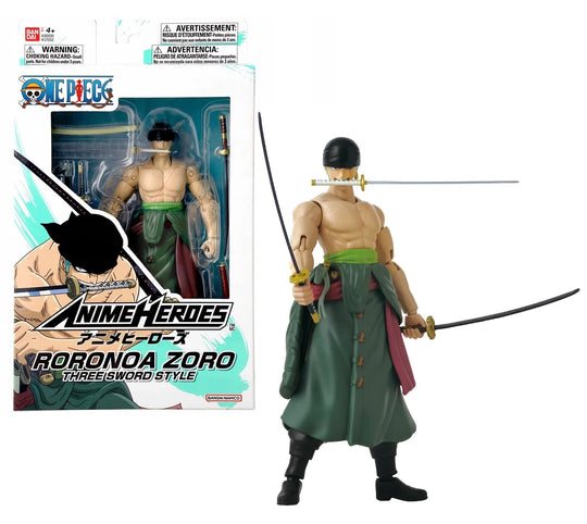 ONE PIECE - Roronoa Zoro Three Sword Style - Figure Anime Heroes 17cm