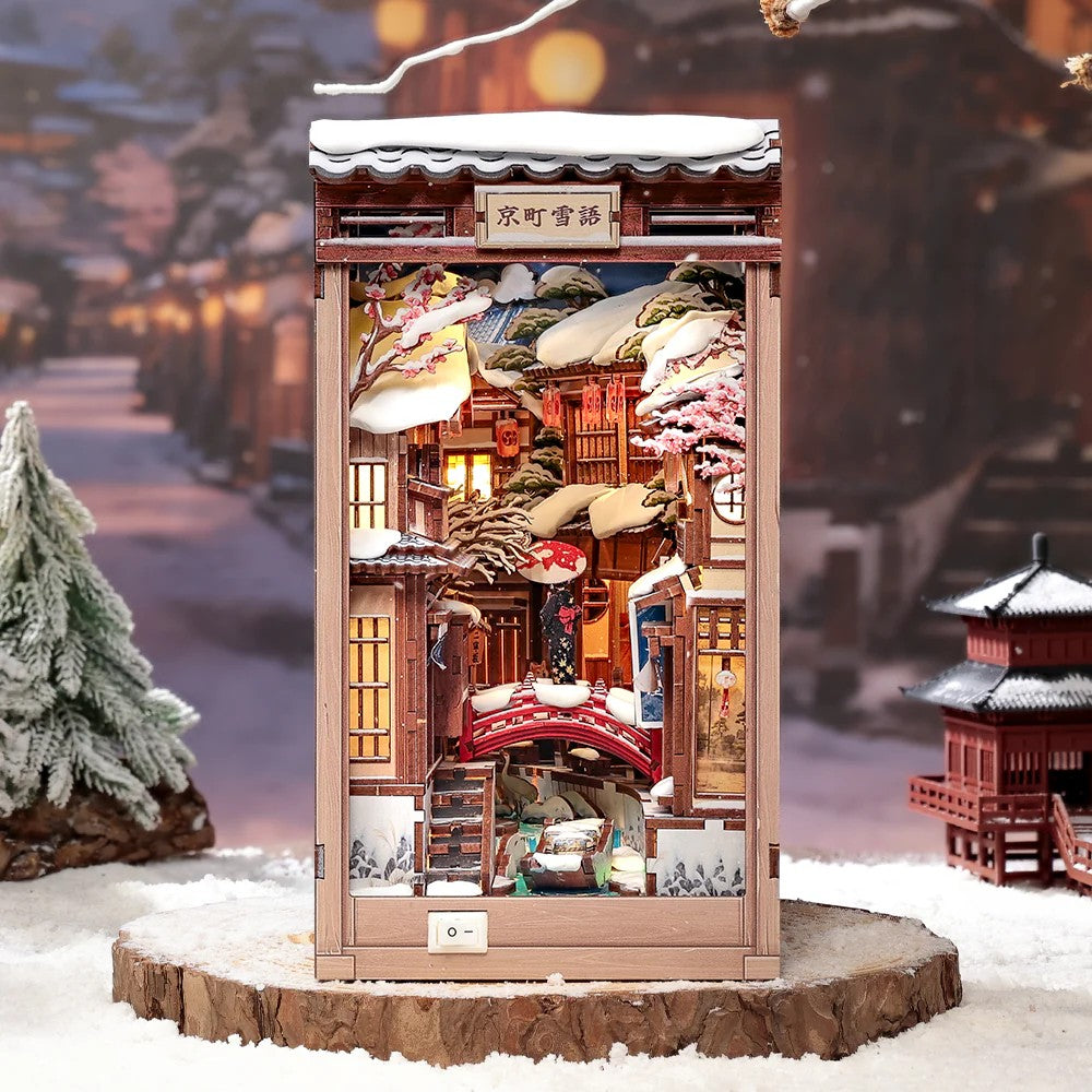 BOOK NOOK KIT - DIY - Kyoto Snow Whisper - 286pc + LED Light