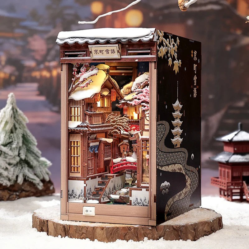 BOOK NOOK KIT - DIY - Kyoto Snow Whisper - 286pc + LED Light