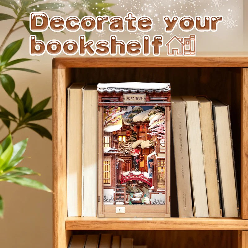 BOOK NOOK KIT - DIY - Kyoto Snow Whisper - 286pc + LED Light