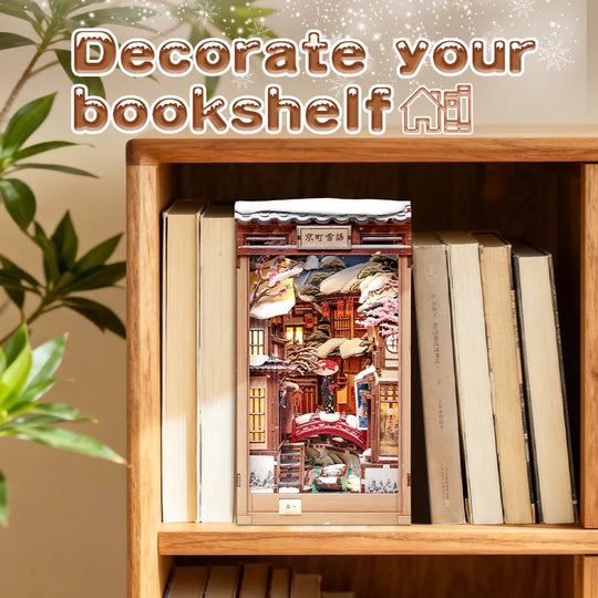 BOOK NOOK KIT - DIY - Kyoto Snow Whisper - 286pc + LED Light