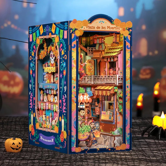 BOOK NOOK KIT - DIY - Plaza de los Muertos- 350pc + LED Light