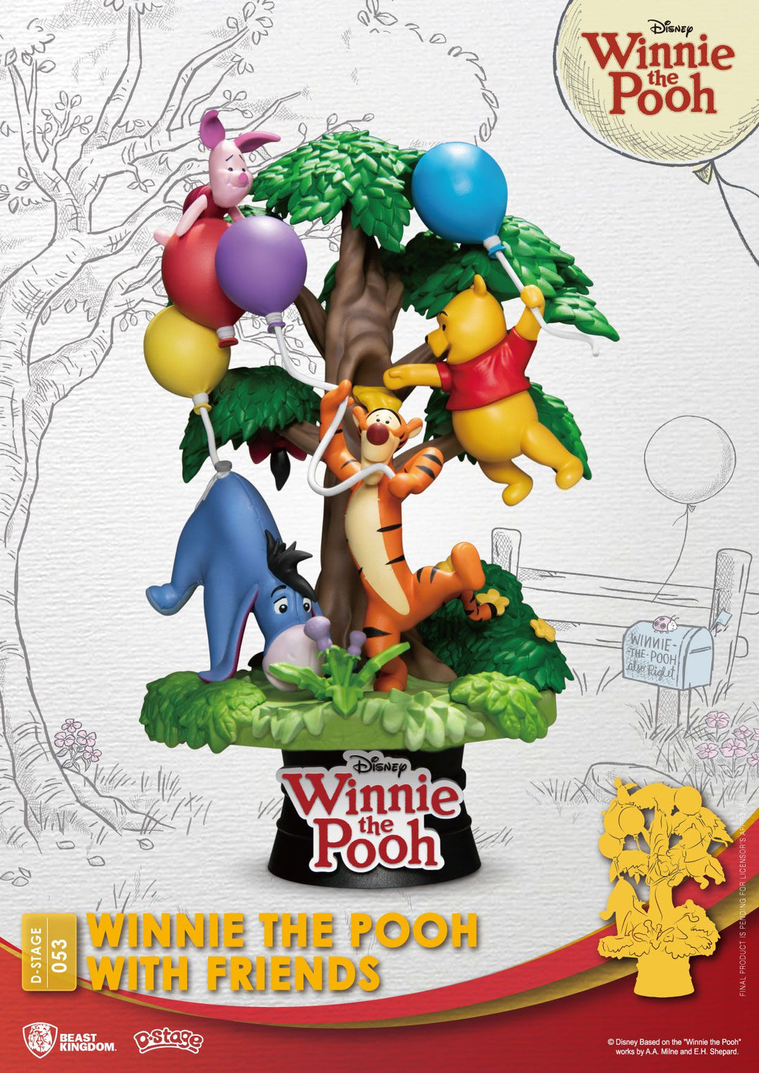 DISNEY - Winnie with Friends - Diorama D-Stage 15cm