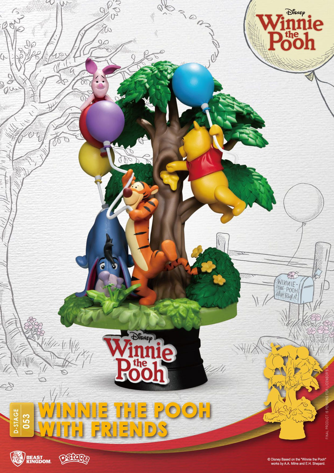 DISNEY - Winnie with Friends - Diorama D-Stage 15cm