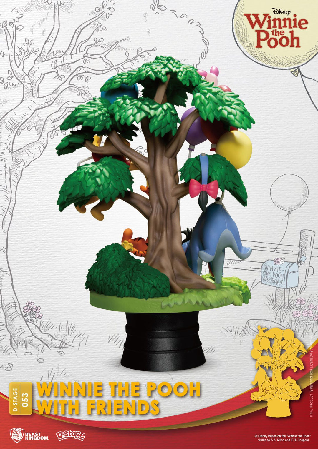 DISNEY - Winnie with Friends - Diorama D-Stage 15cm