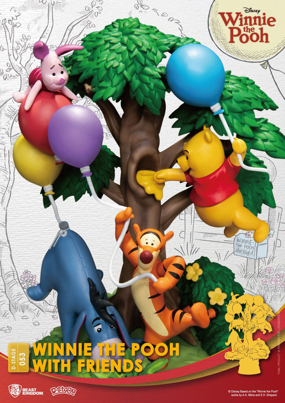 DISNEY - Winnie with Friends - Diorama D-Stage 15cm