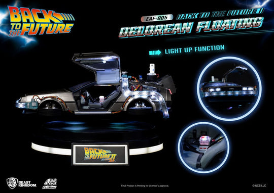 BACK TO THE FUTURE - Floating DeLorean II "Standard" - Statue 20cm