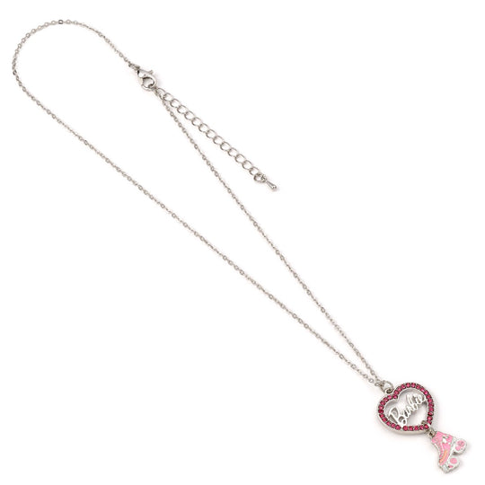 BARBIE - Chain Necklace - Heart and Roller Skate