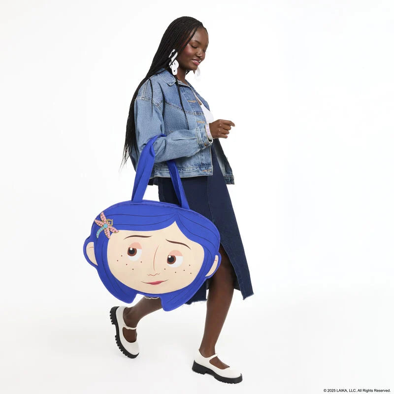 CORALINE - Oversize Canvas Tote Bag LoungeFly