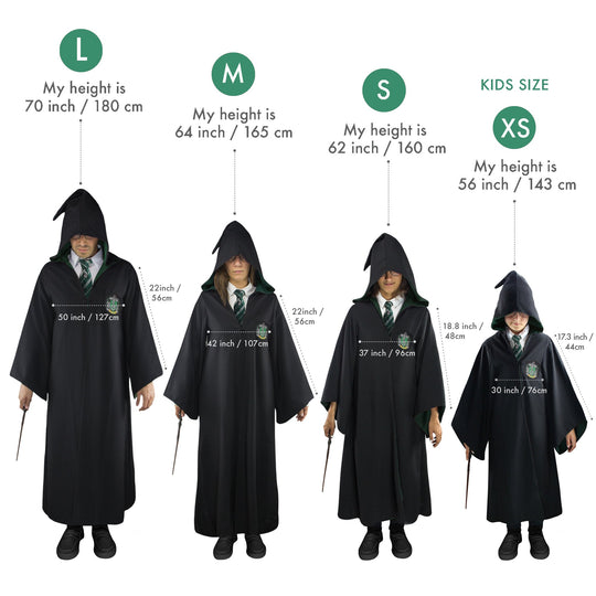 HARRY POTTER - Wizard Kids Rode Cloak Slytherin (XS)