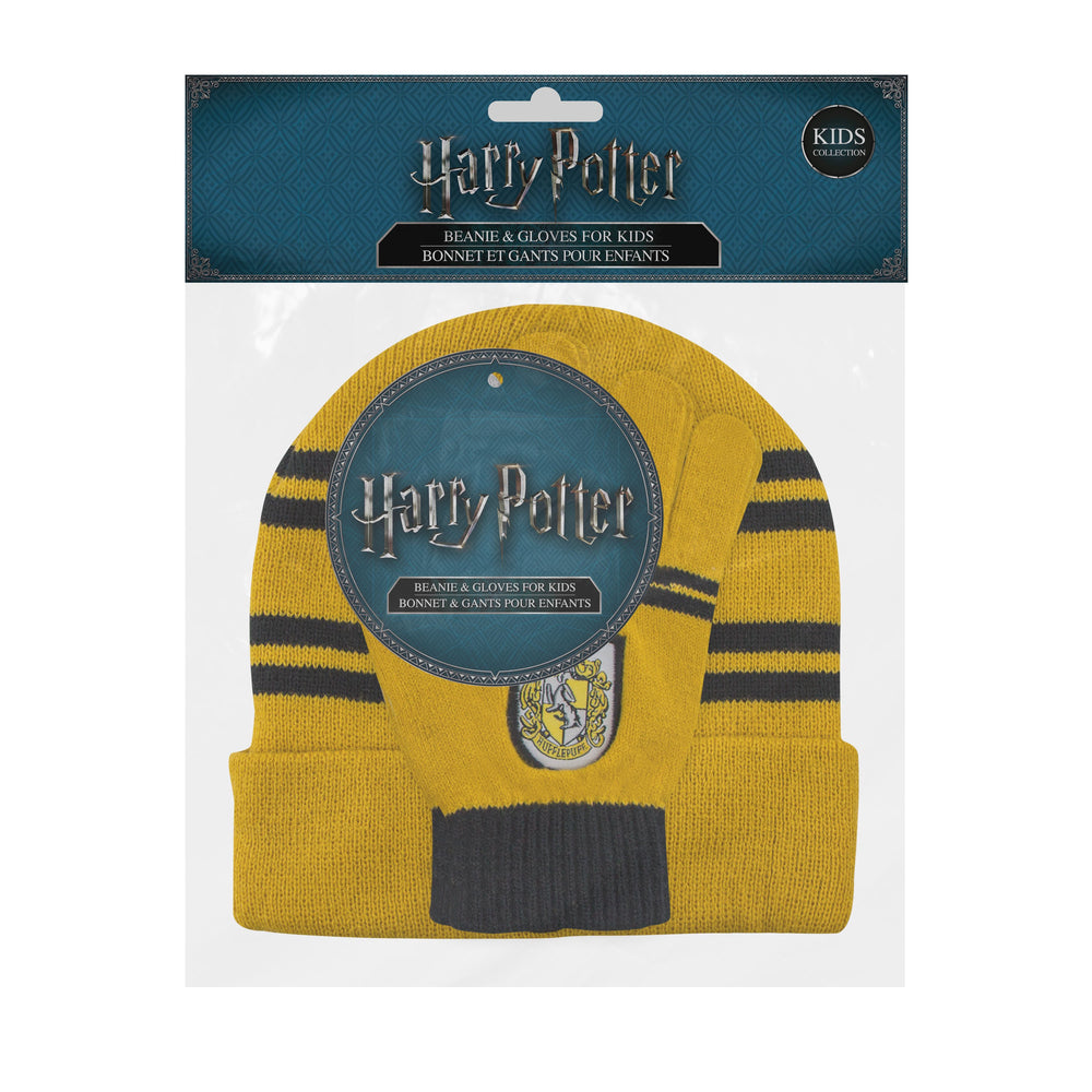 HARRY POTTER - Set Beanie + Gloves Kid - Hufflepuff