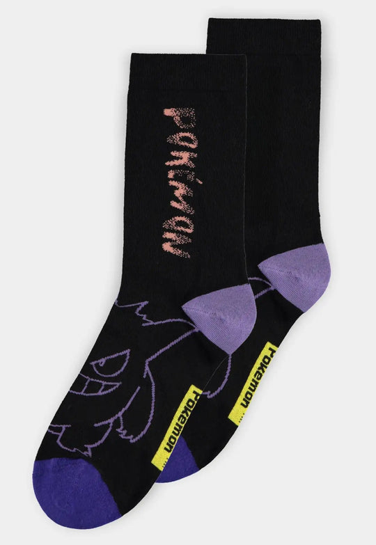 POKEMON - Gengar - Pack of 3 pairs of socks (T39-42)