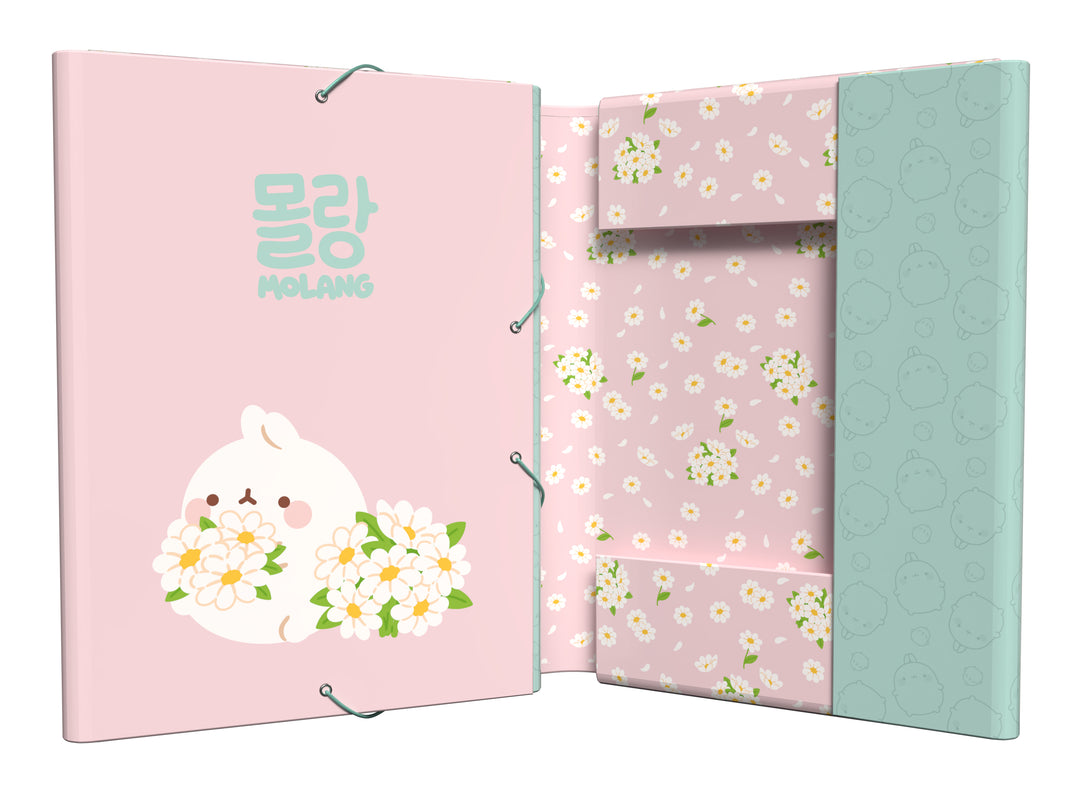 MOLANG - Blossom - A4 Premium Binder with Flaps & Elastic Band