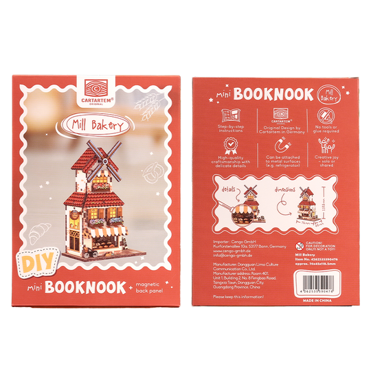 MINI BOOK NOOK KIT - DIY- Mill Bakery - With Magnets