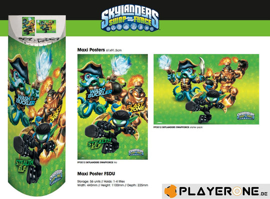SWAP FORCE - Display 56 Posters (61X91) : 28 X Trio 28 X Starter