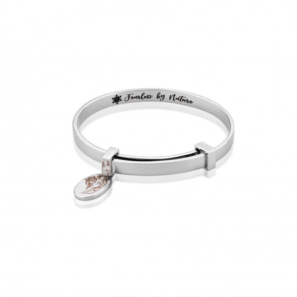 FROZEN 2 - Kids Elsa Expandable Bangle 'White Gold Plated'