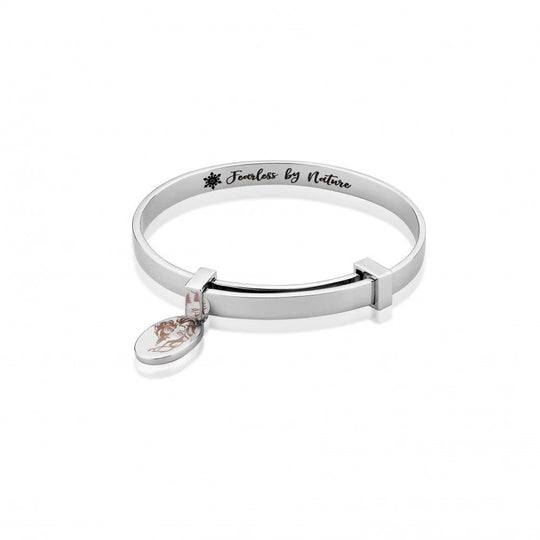 FROZEN 2 - Kids Elsa Expandable Bangle 'White Gold Plated'