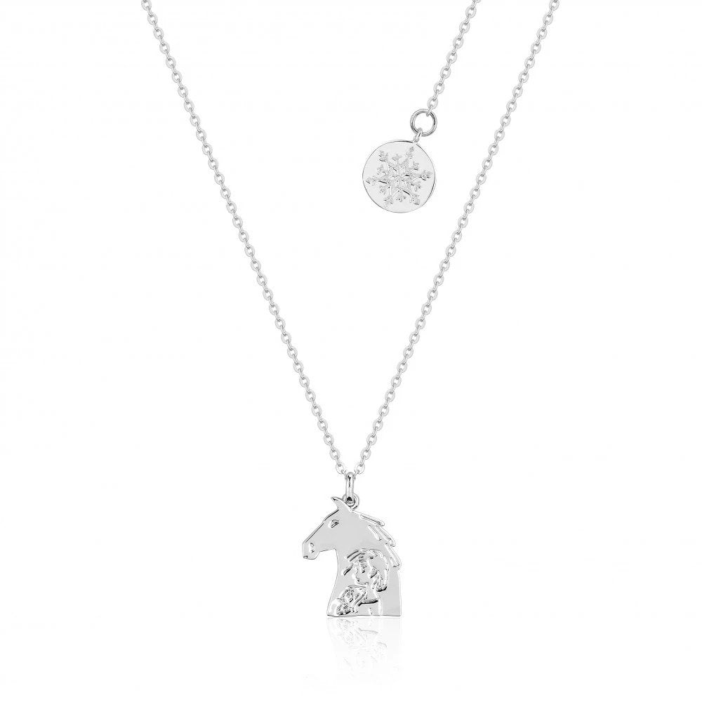FROZEN 2 - Kids Elsa & the Nokk Necklace 'White Gold Plated'