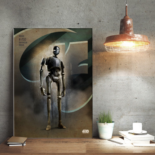 ROGUE ONE KEY FORCES - Magnetic Metal Poster 45x32 - K-2SO