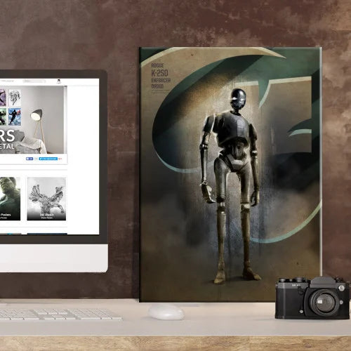 ROGUE ONE KEY FORCES - Magnetic Metal Poster 45x32 - K-2SO