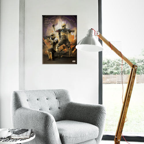 ROGUE ONE KEY FORCES - Magnetic Metal Poster 45x32 - Scarif Trooper